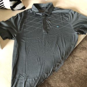 Travis Mathew Golf Polo Grey Size Large